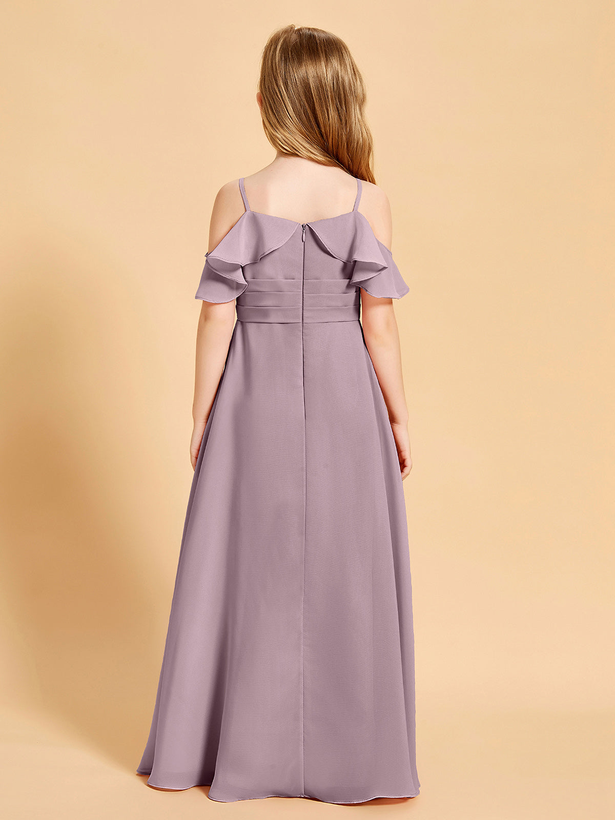 Off the Shoulder Bridesmaid Dresses for Juniors Dusk